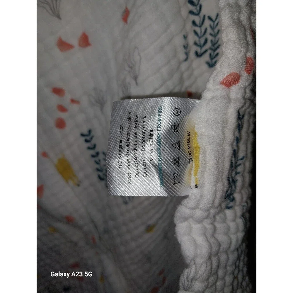 Tado Muslin 100% Organic Cotton Baby Sleep Sack XL Up To 39 Inches Woodland